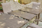 Mesa de comedor RECT frente a la playa EXT