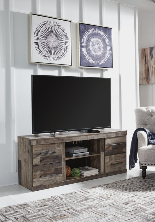 Ashley Express - Mueble para TV Derekson LG con opción de chimenea