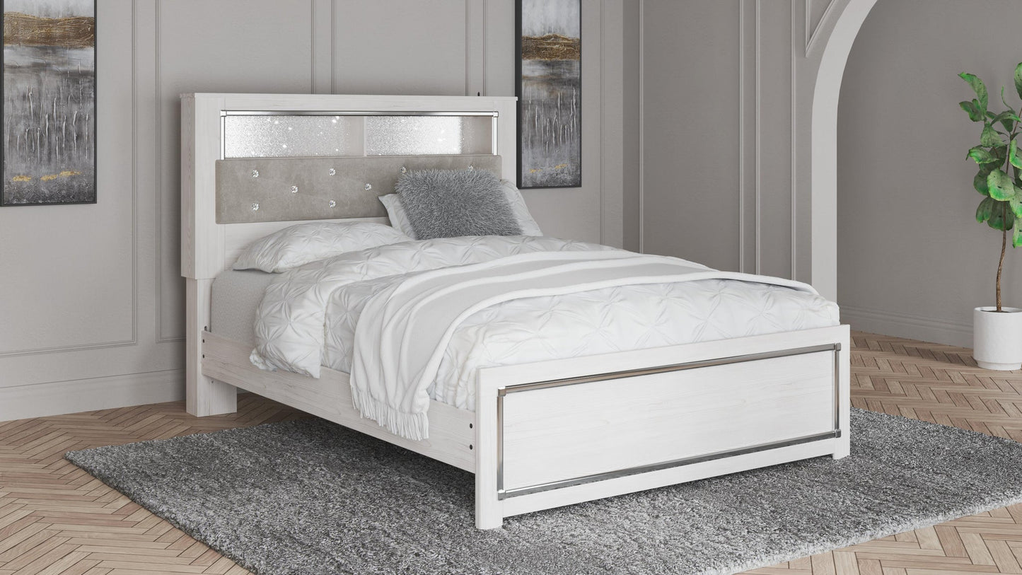 Cama con librería y paneles Altyra Queen