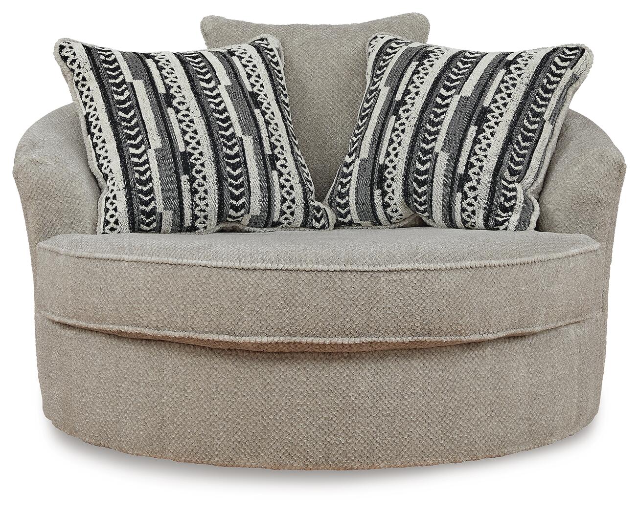 Silla giratoria extragrande con acento Calnita
