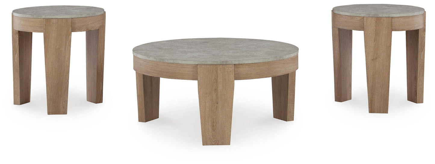 Ashley Express - Juego de mesa auxiliar Guystone (3 piezas)