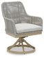 Ashley Express - Silla giratoria Seton Creek con cojín (2 unidades)