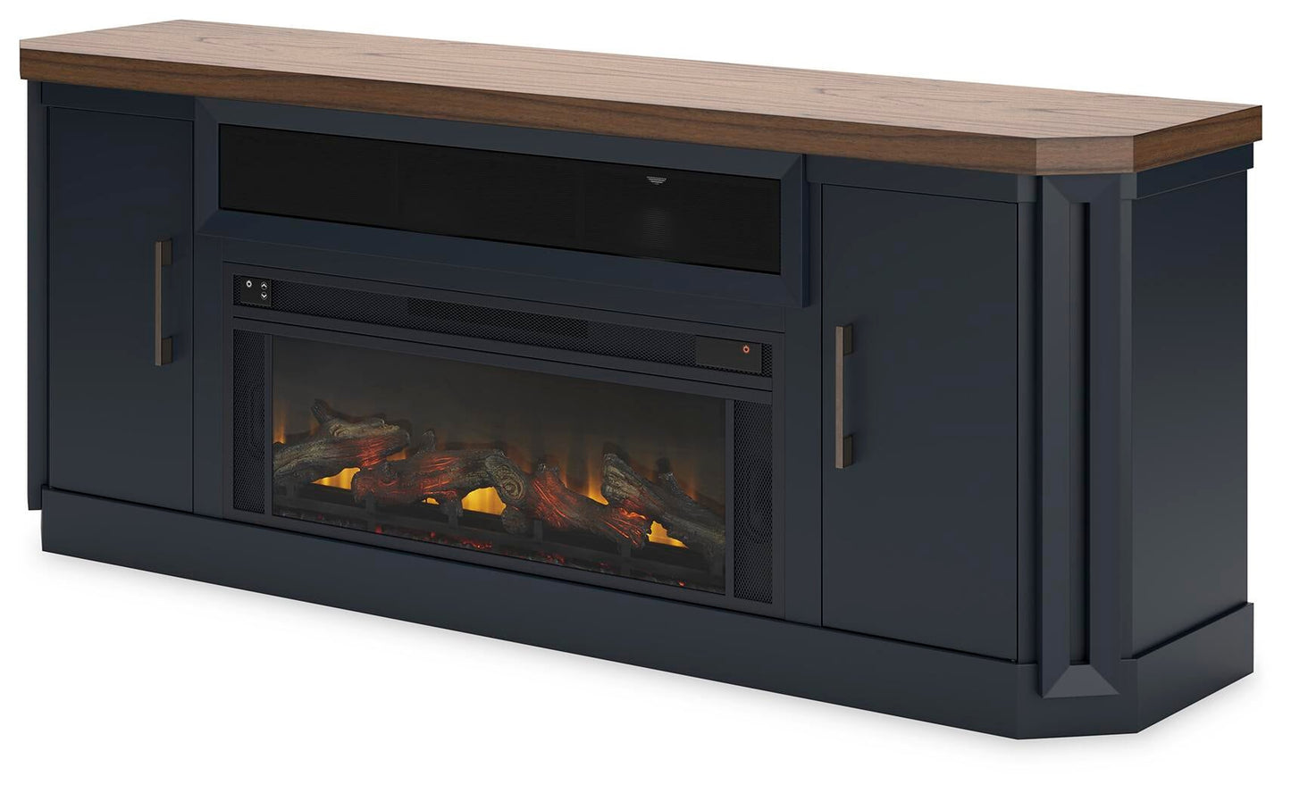Mueble para TV Landocken de 83" con chimenea eléctrica