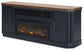 Mueble para TV Landocken de 83" con chimenea eléctrica