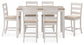 Conjunto de mesa de mostrador Skempton RECT DRM (7 unidades)