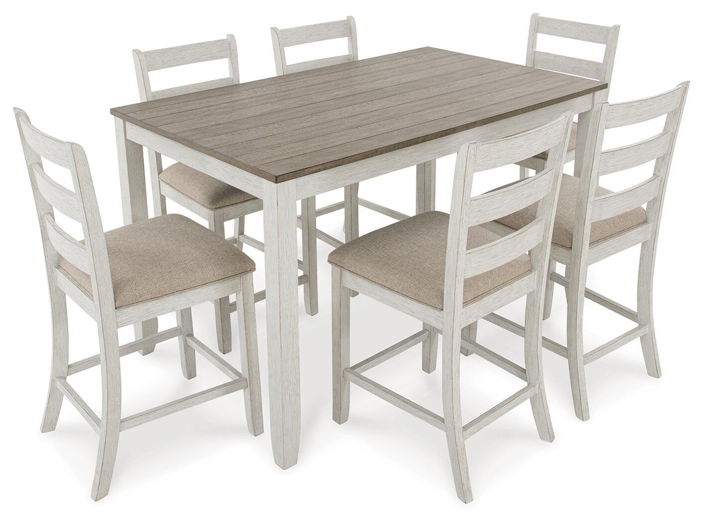Conjunto de mesa de mostrador Skempton RECT DRM (7 unidades)