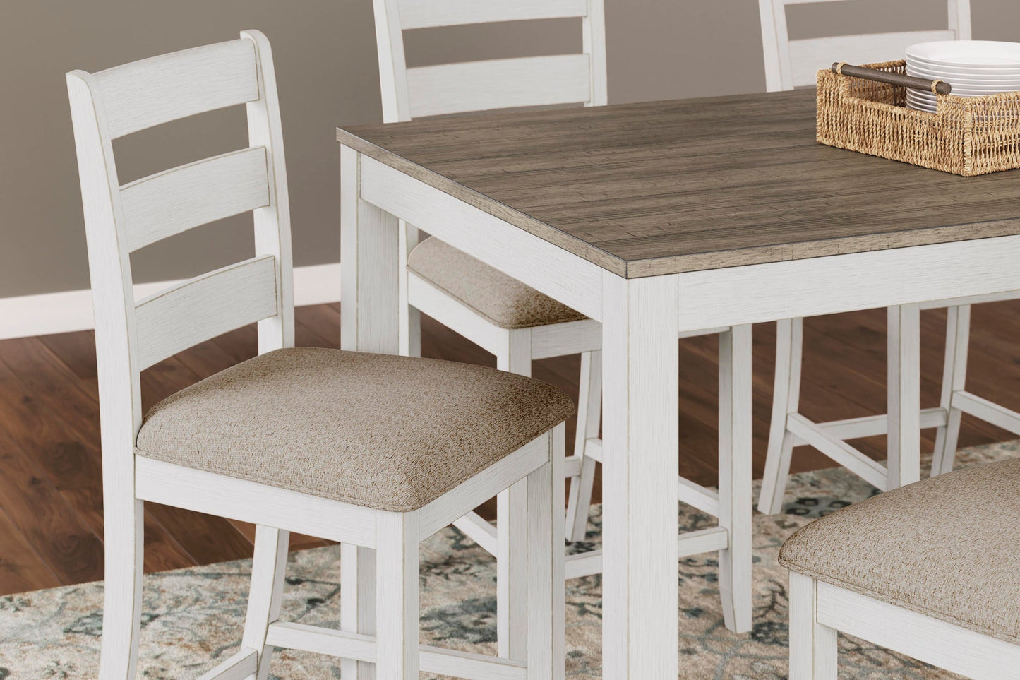 Conjunto de mesa de mostrador Skempton RECT DRM (7 unidades)