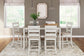 Conjunto de mesa de mostrador Skempton RECT DRM (7 unidades)