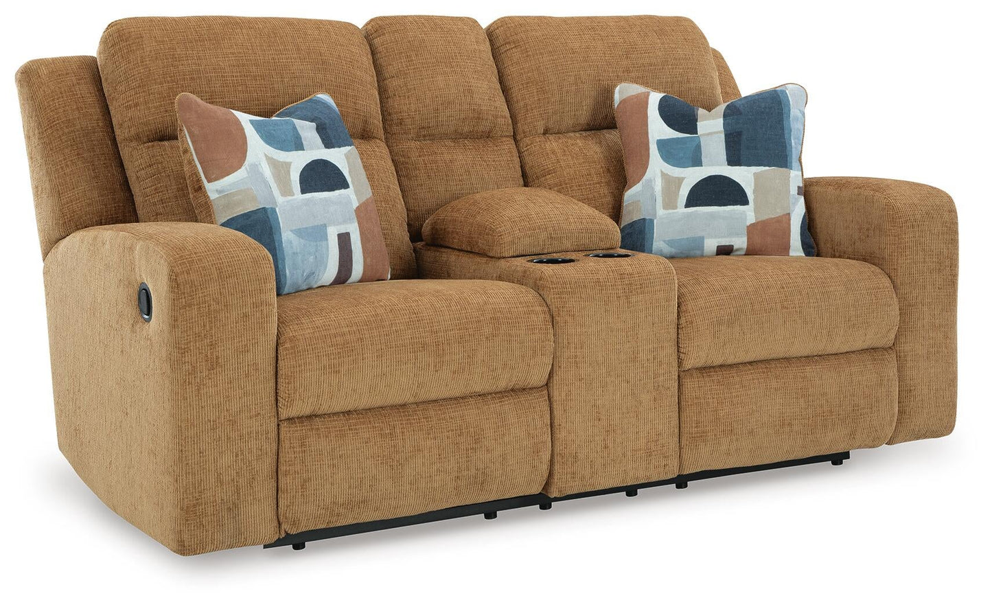 Loveseat doble recreativo Kanlow con consola