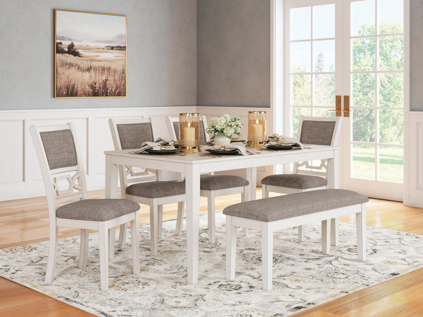 Juego de mesa de comedor Erinberg (6 piezas)