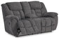 Loveseat doble recreativo Foreside con consola