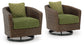 Ashley Express - Horizon Hall - Sillón giratorio con cojín