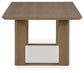 Mesa de comedor rectangular Serene Bay con UMB OPT