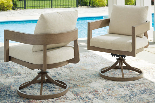 Silla giratoria Serene Bay con cojín (2 unidades)