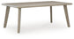 Mesa de comedor rectangular Cliff Trails con UMB OPT