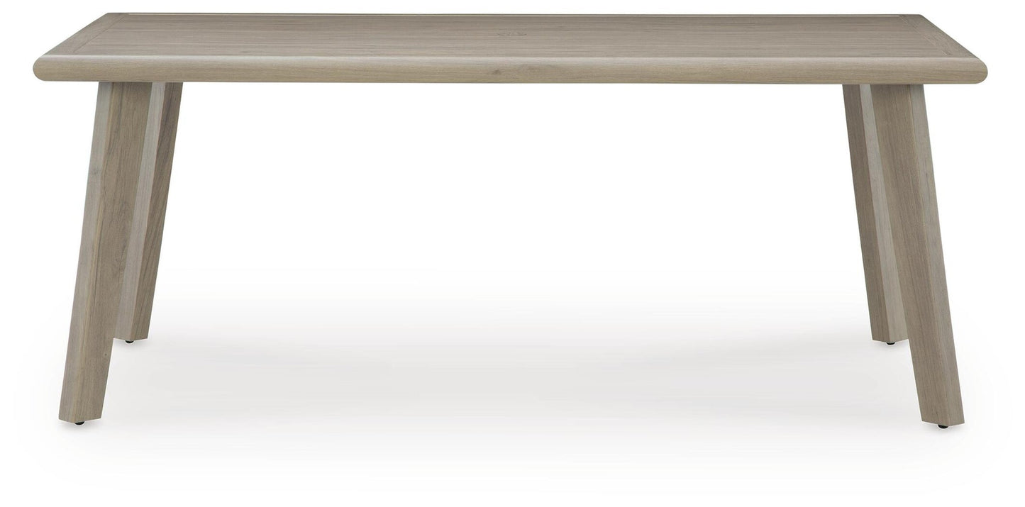 Mesa de comedor rectangular Cliff Trails con UMB OPT