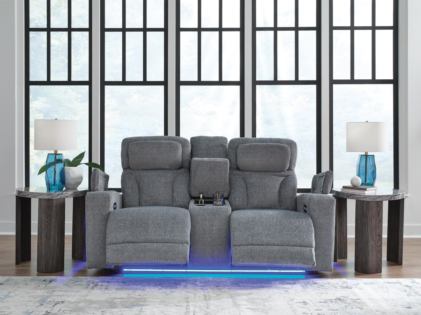 Estudio Cave PWR REC Loveseat/CON/ADJ HDRST