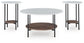 Ashley Express - Juego de mesa auxiliar Wrenwich (3 piezas)