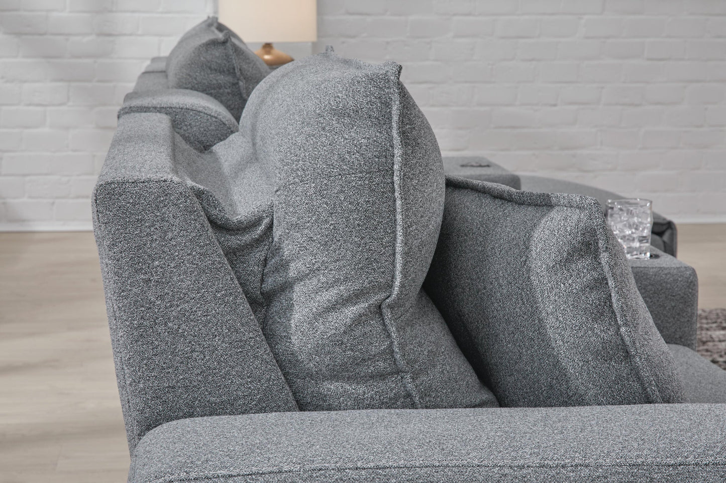 Seccional reclinable eléctrico ModMax II de 7 piezas con chaise longue