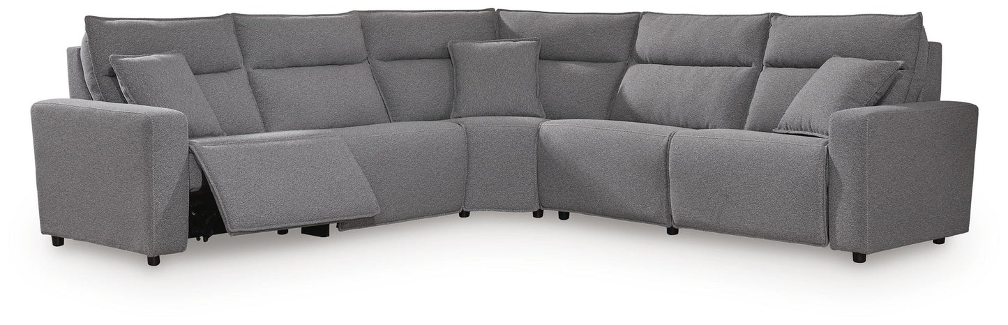 Seccional reclinable eléctrico ModMax II de 5 piezas