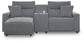 Seccional reclinable eléctrico de 3 piezas ModMax II con chaise longue