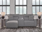 Seccional reclinable eléctrico de 3 piezas ModMax II con chaise longue