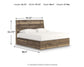 Ashley Express - Cama Chirason King con paneles y espacio de almacenamiento
