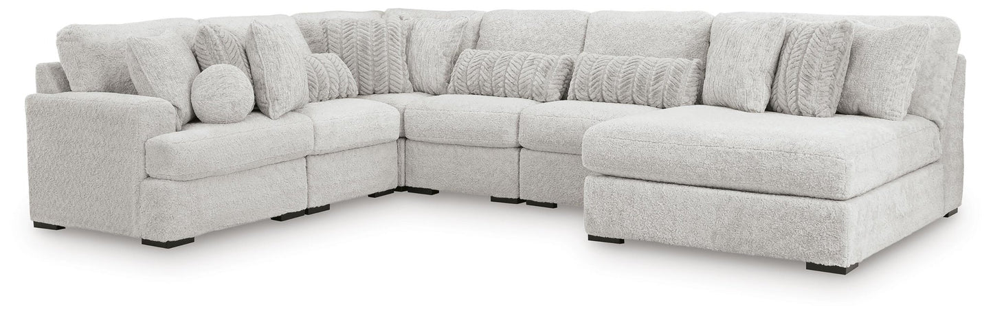 Seccional de 6 piezas Cuddle Plush con chaise longue