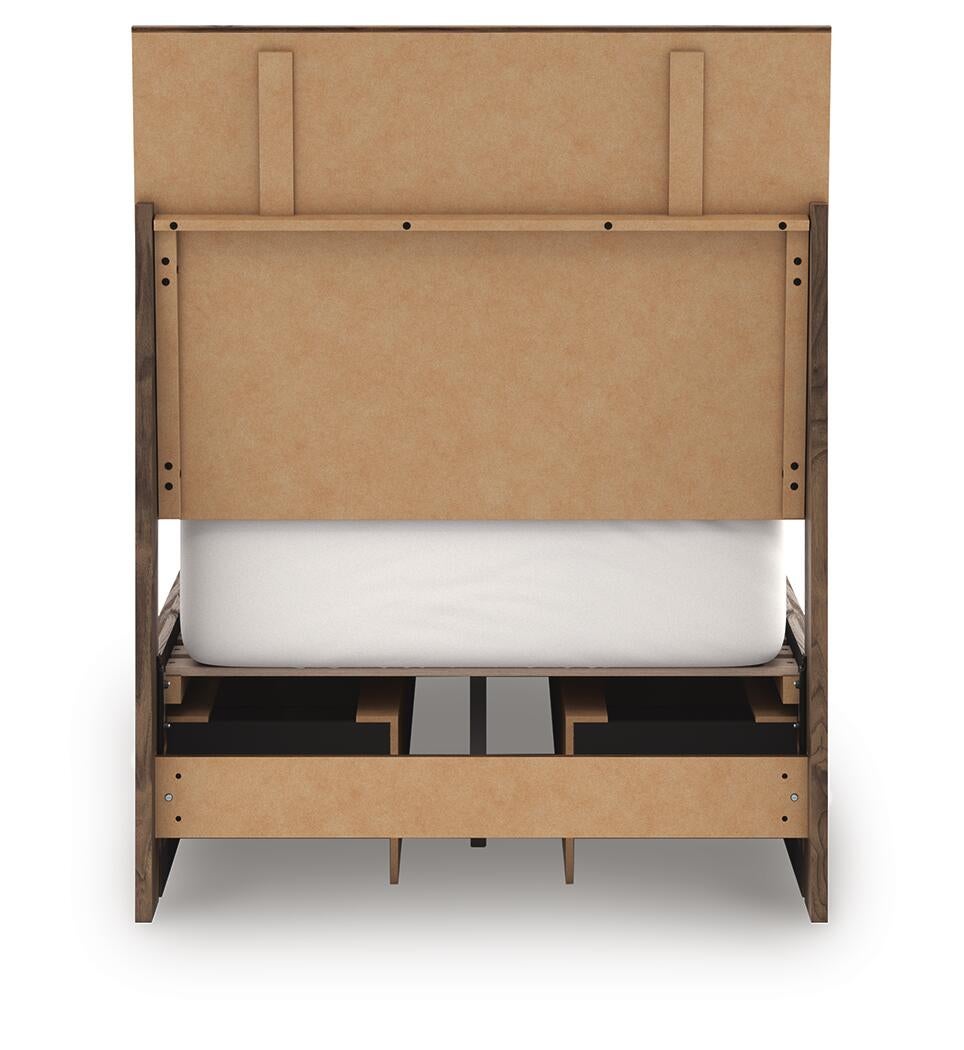 Ashley Express - Cama doble Zadilyn con paneles y espacio de almacenamiento