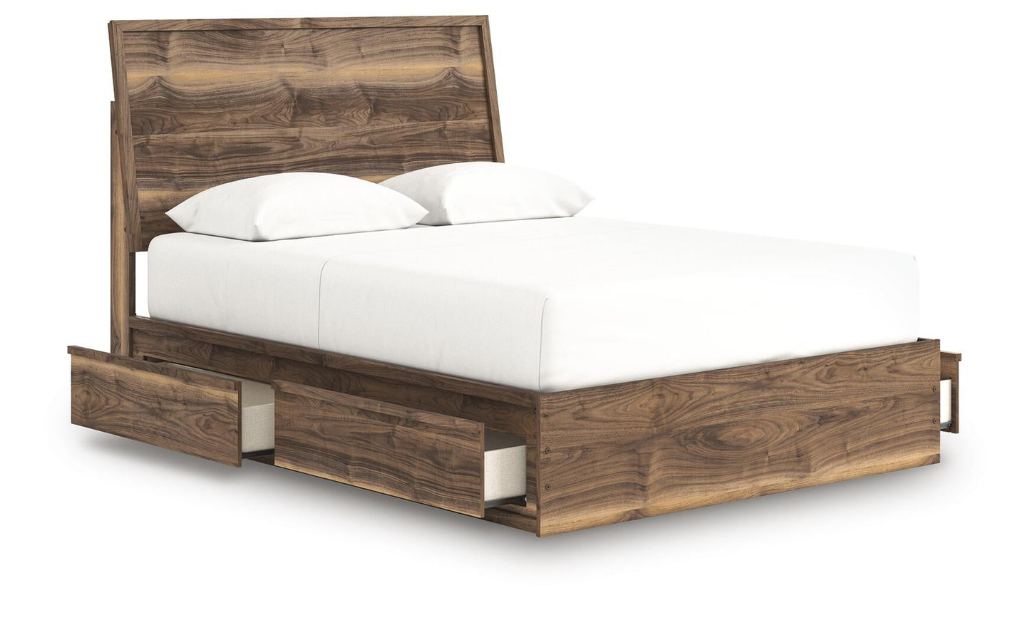 Ashley Express - Cama Queen Chirason con paneles y espacio de almacenamiento