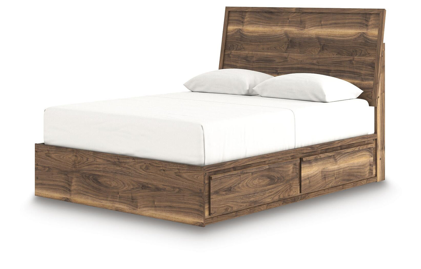 Ashley Express - Cama Queen Chirason con paneles y espacio de almacenamiento