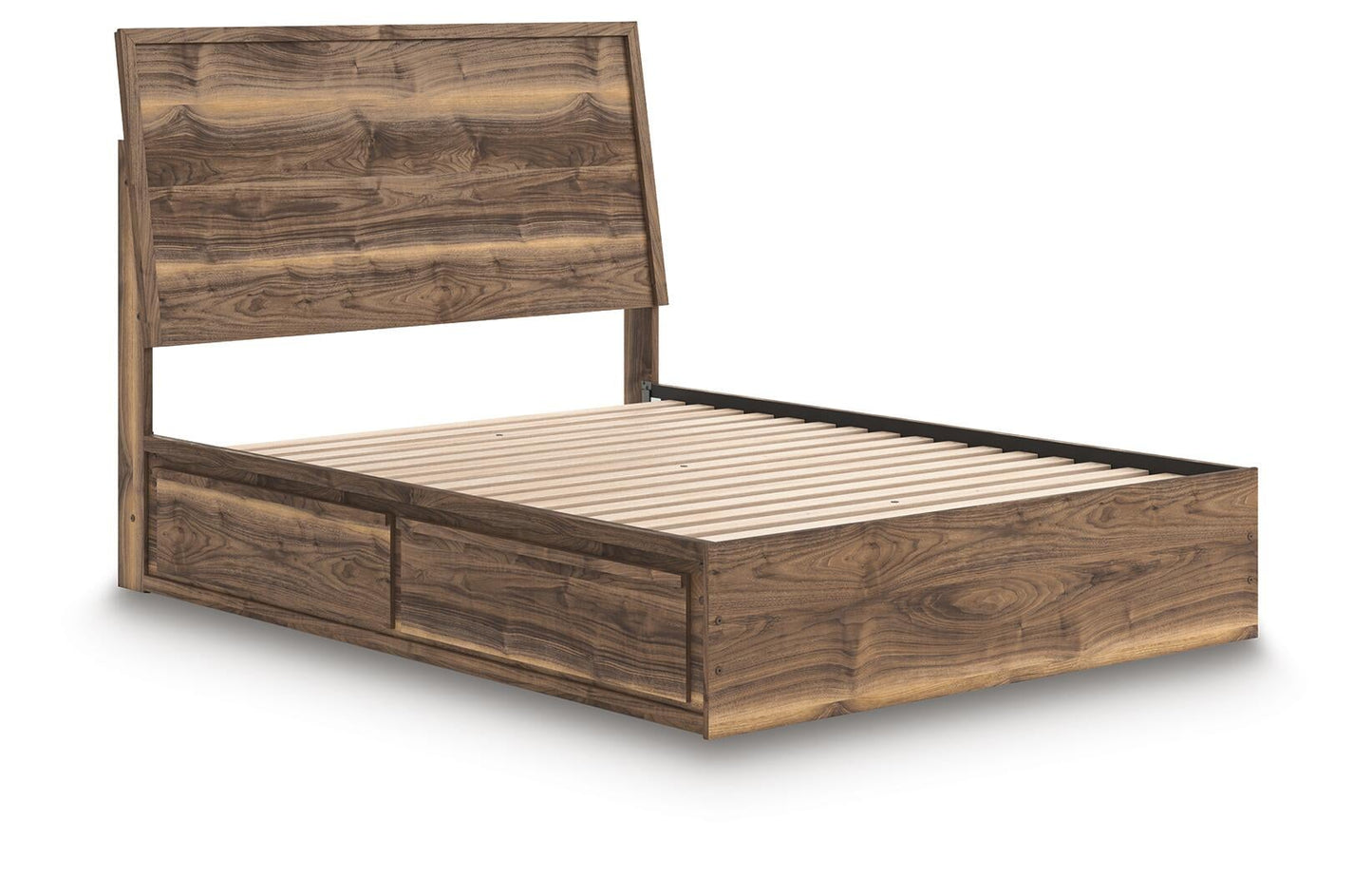Ashley Express - Cama Queen Chirason con paneles y espacio de almacenamiento