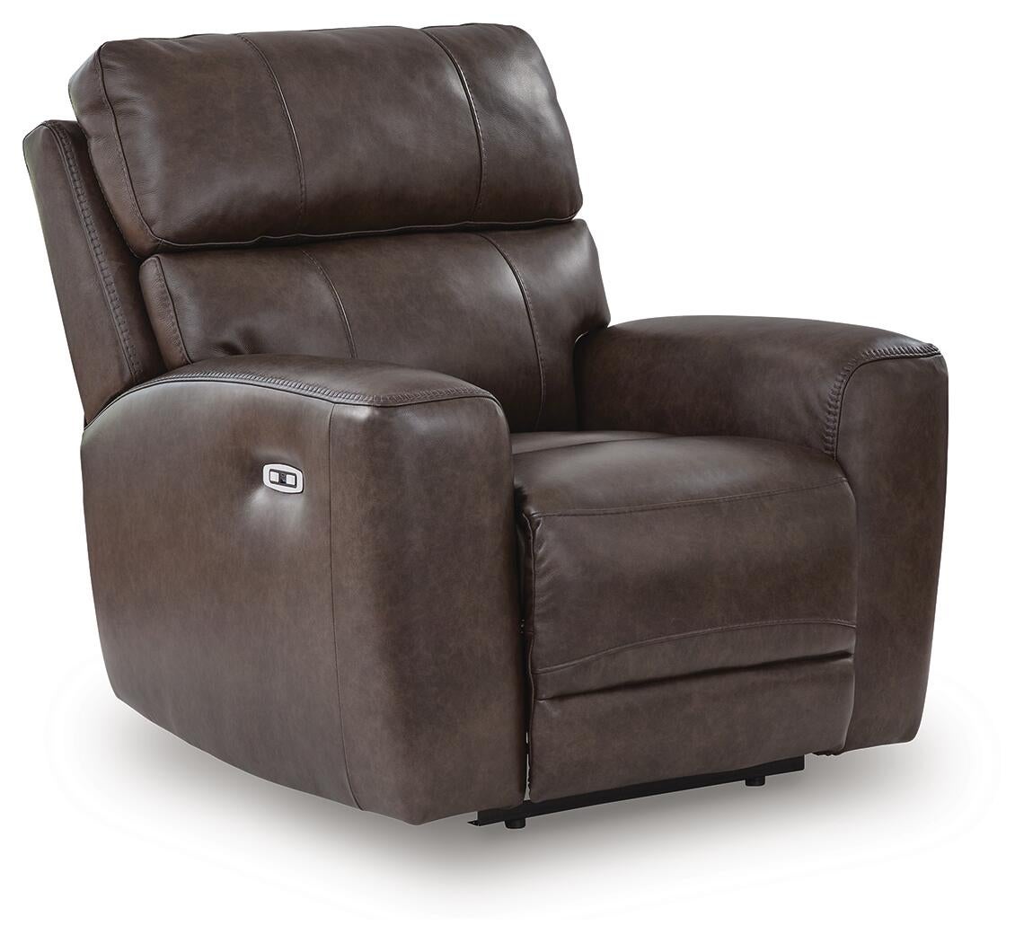 Sillón reclinable eléctrico Crossplex con reposacabezas ajustable