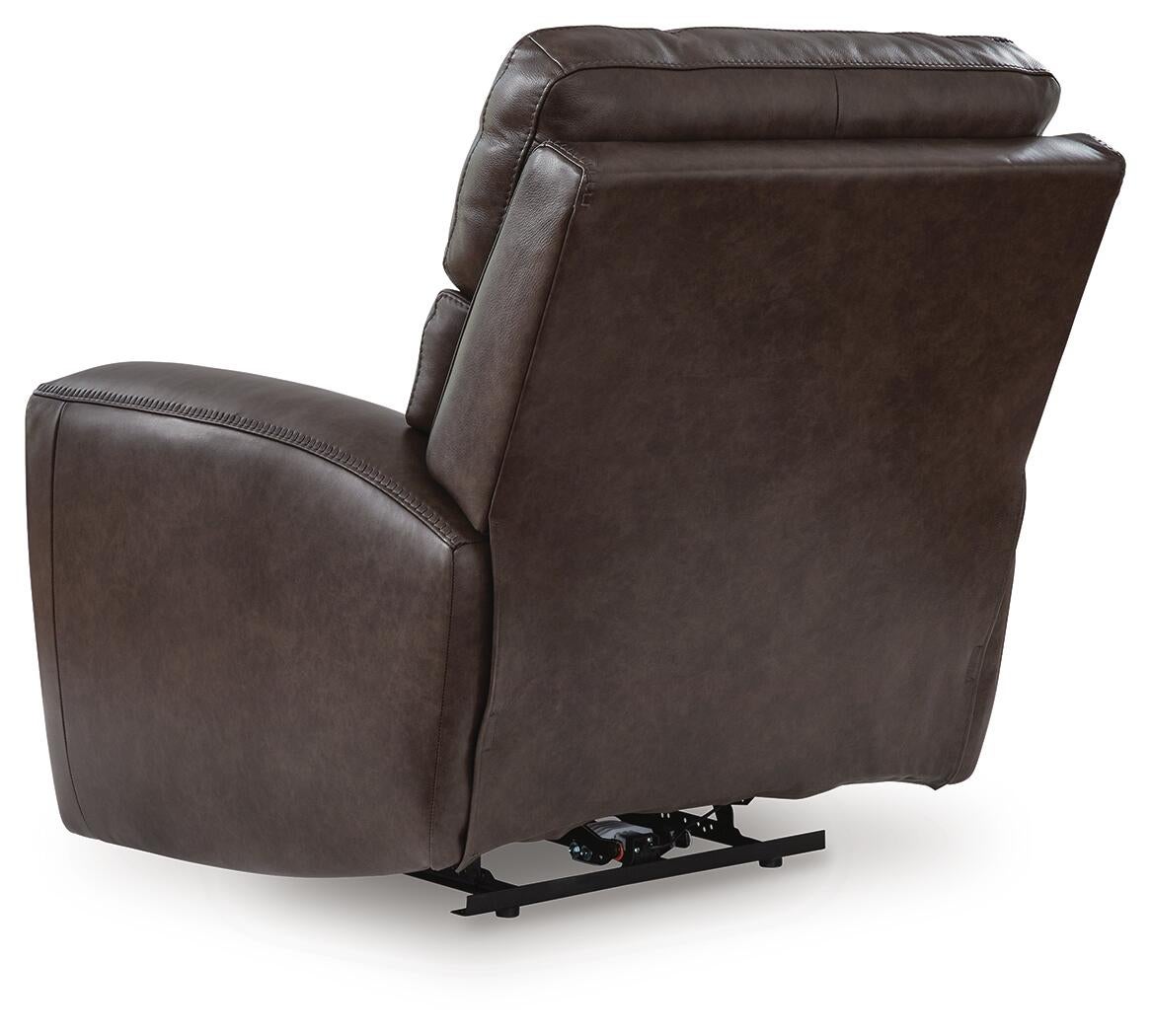 Sillón reclinable eléctrico Crossplex con reposacabezas ajustable
