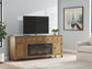 Mueble para TV Sharlance de 81" con chimenea eléctrica