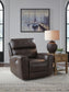 Sillón reclinable eléctrico Crossplex con reposacabezas ajustable