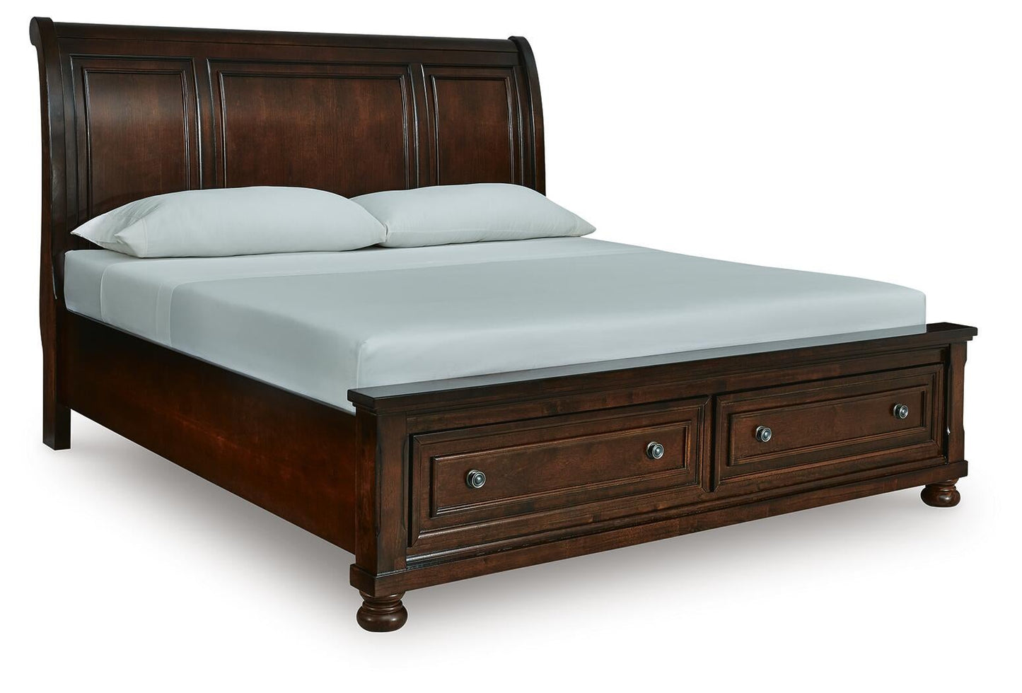 Cama tipo trineo Porter California King con almacenamiento