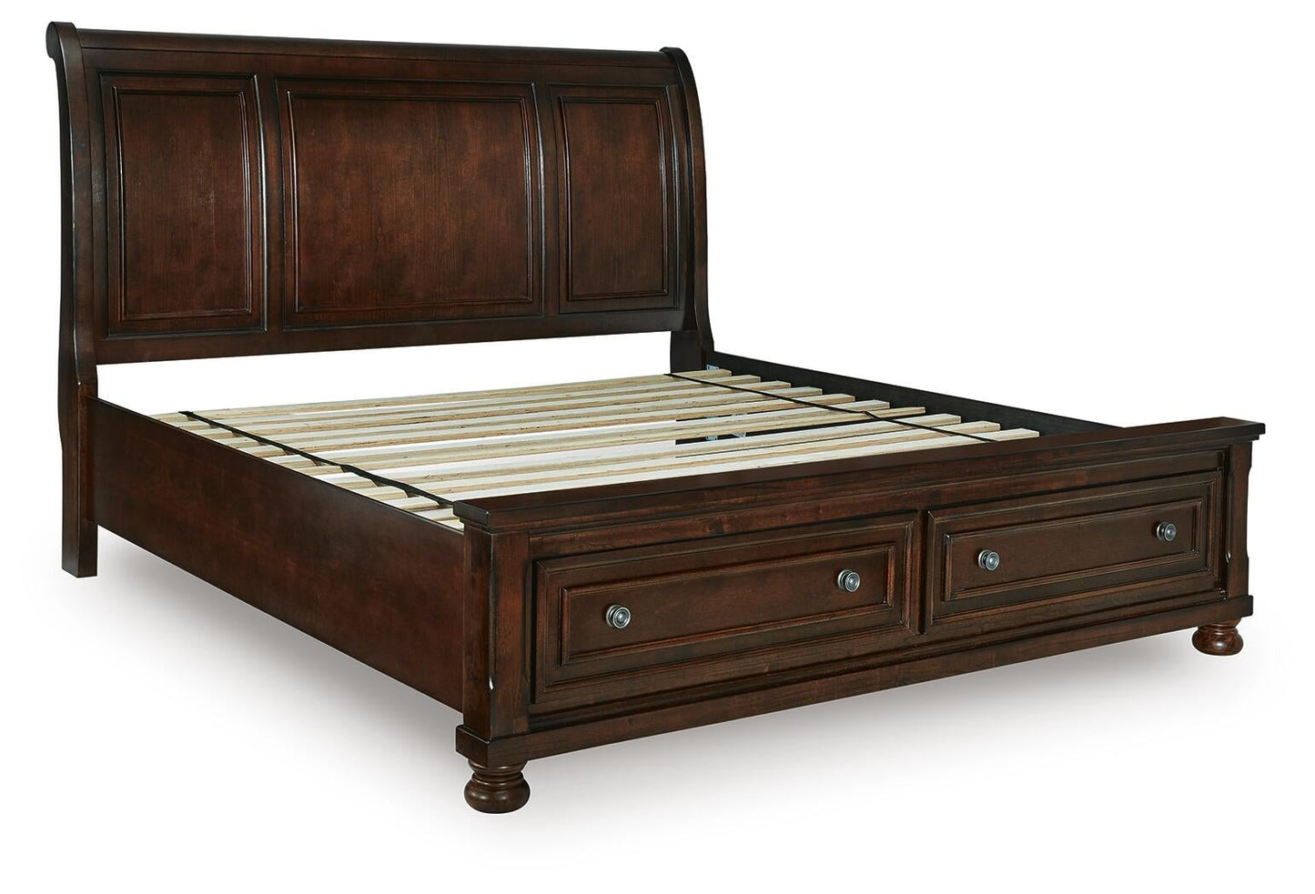 Cama tipo trineo Porter California King con almacenamiento