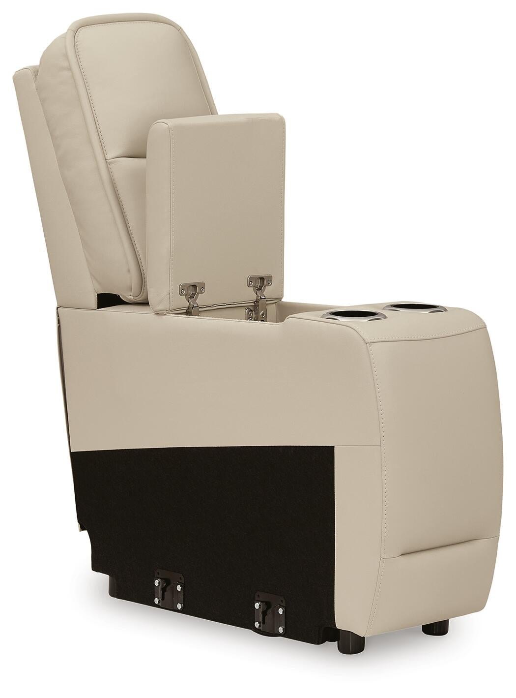 Sofá seccional reclinable de 5 piezas con consola Double Deal
