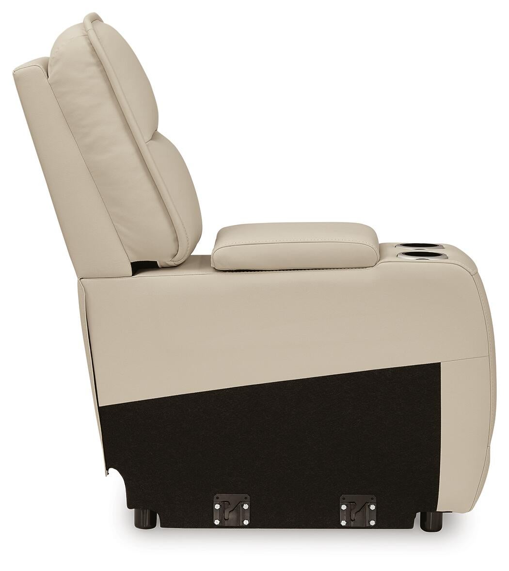 Sofá seccional reclinable de 5 piezas con consola Double Deal