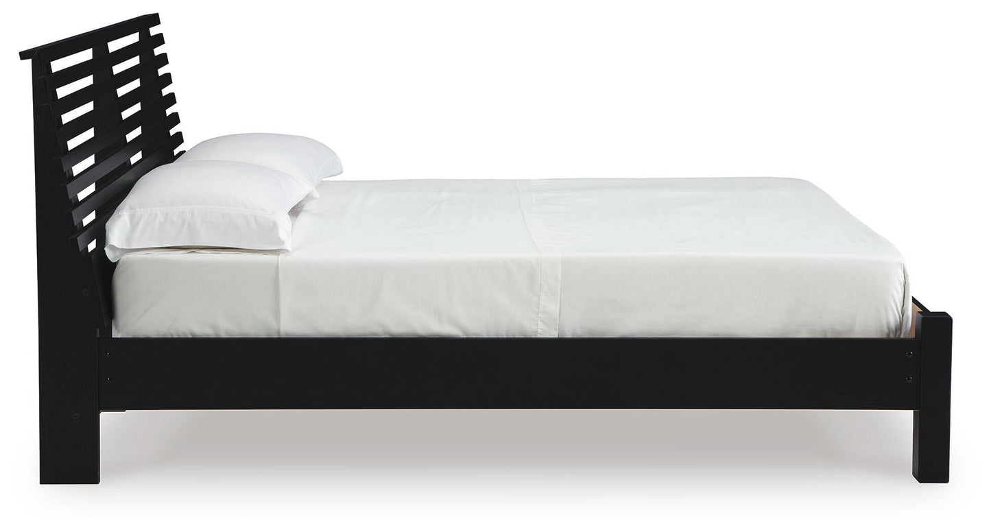 Ashley Express - Cama Danziar con paneles de láminas