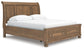 Cama tipo trineo Feddinger California King con almacenamiento