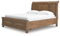 Cama tipo trineo Feddinger California King con almacenamiento