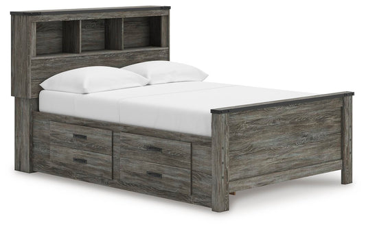 Cama Frandern con librería completa y almacenamiento