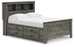Cama Frandern con librería completa y almacenamiento