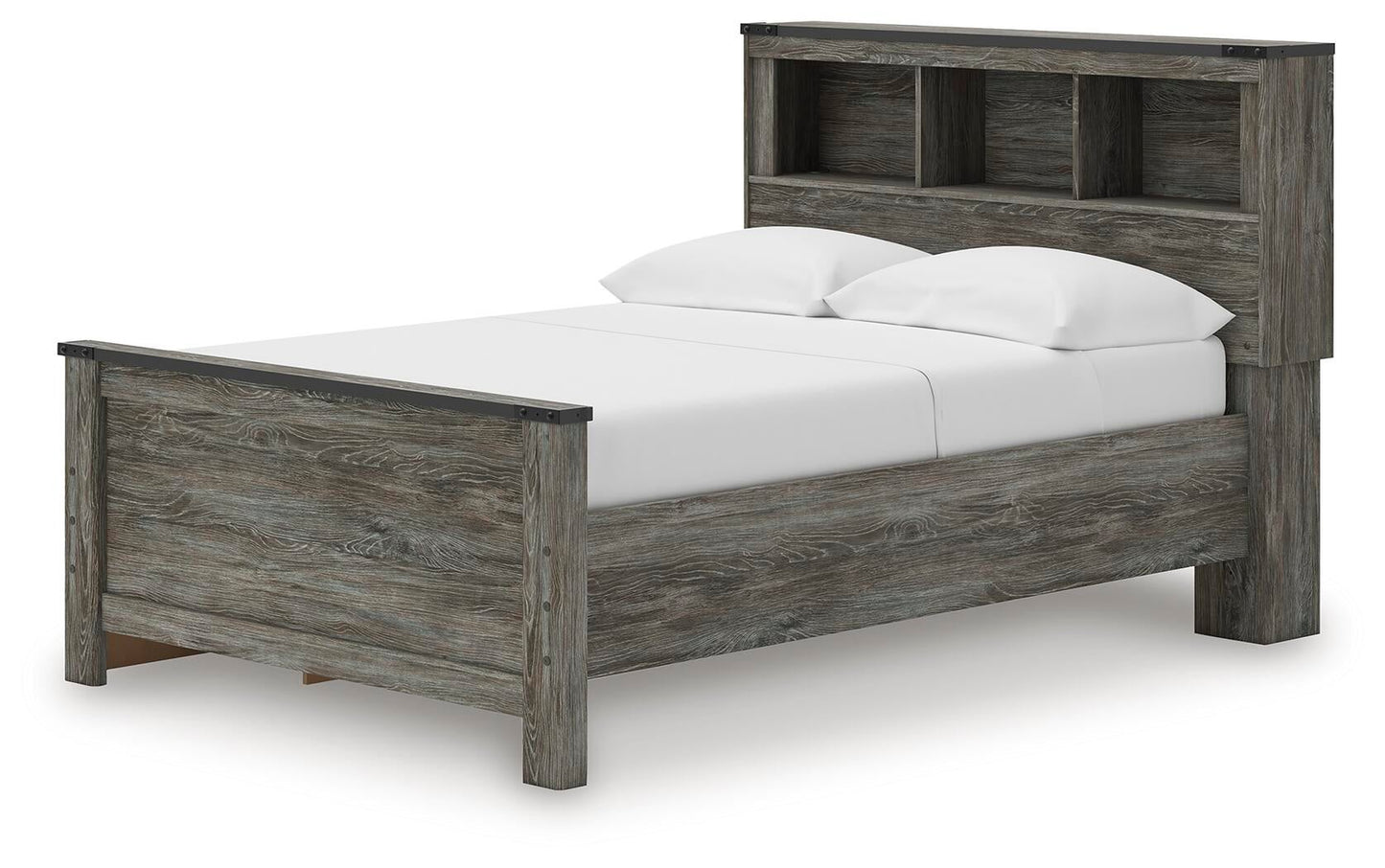 Cama Frandern con librería completa y almacenamiento