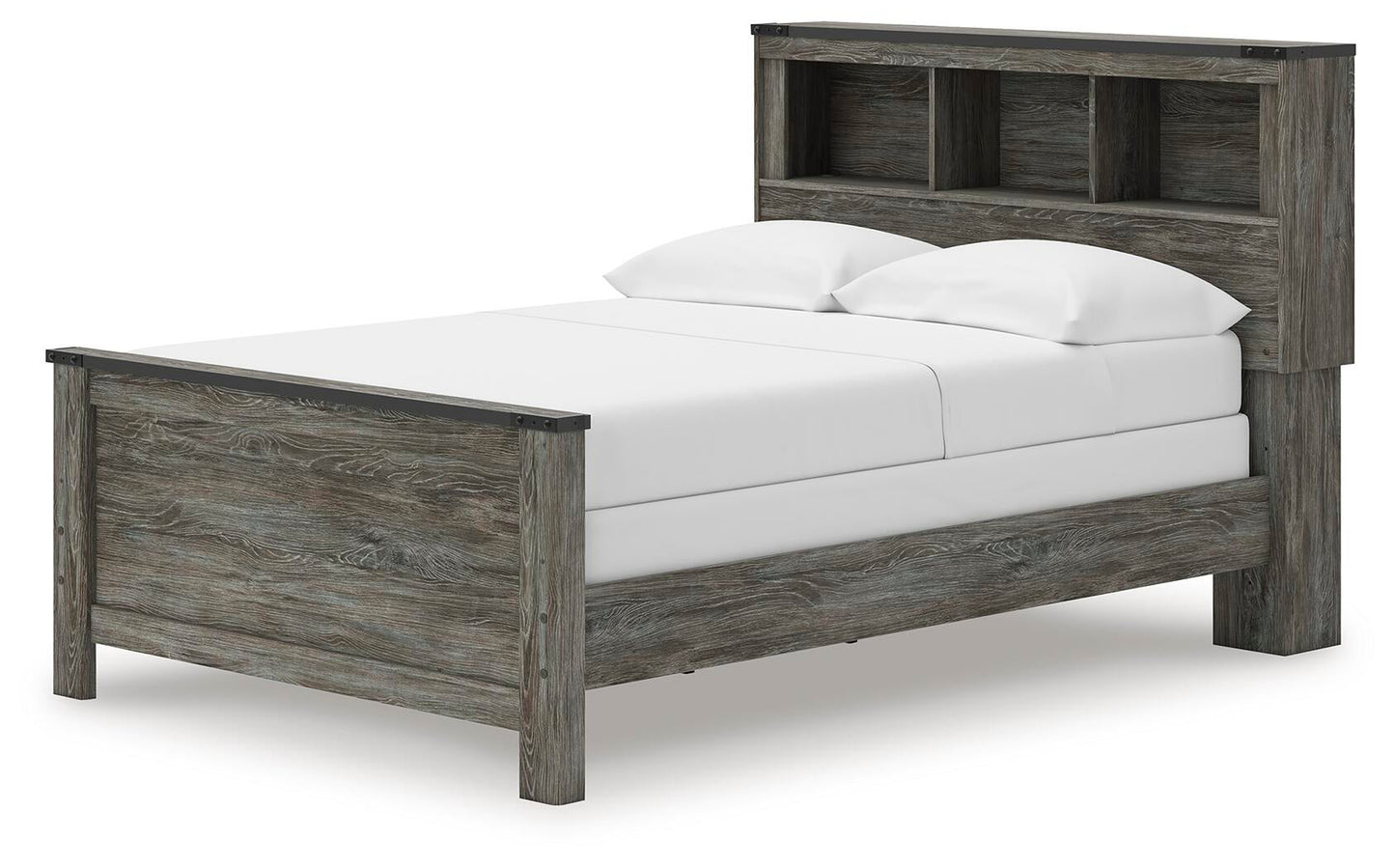 Ashley Express - Cama Frandern con estantes y librería