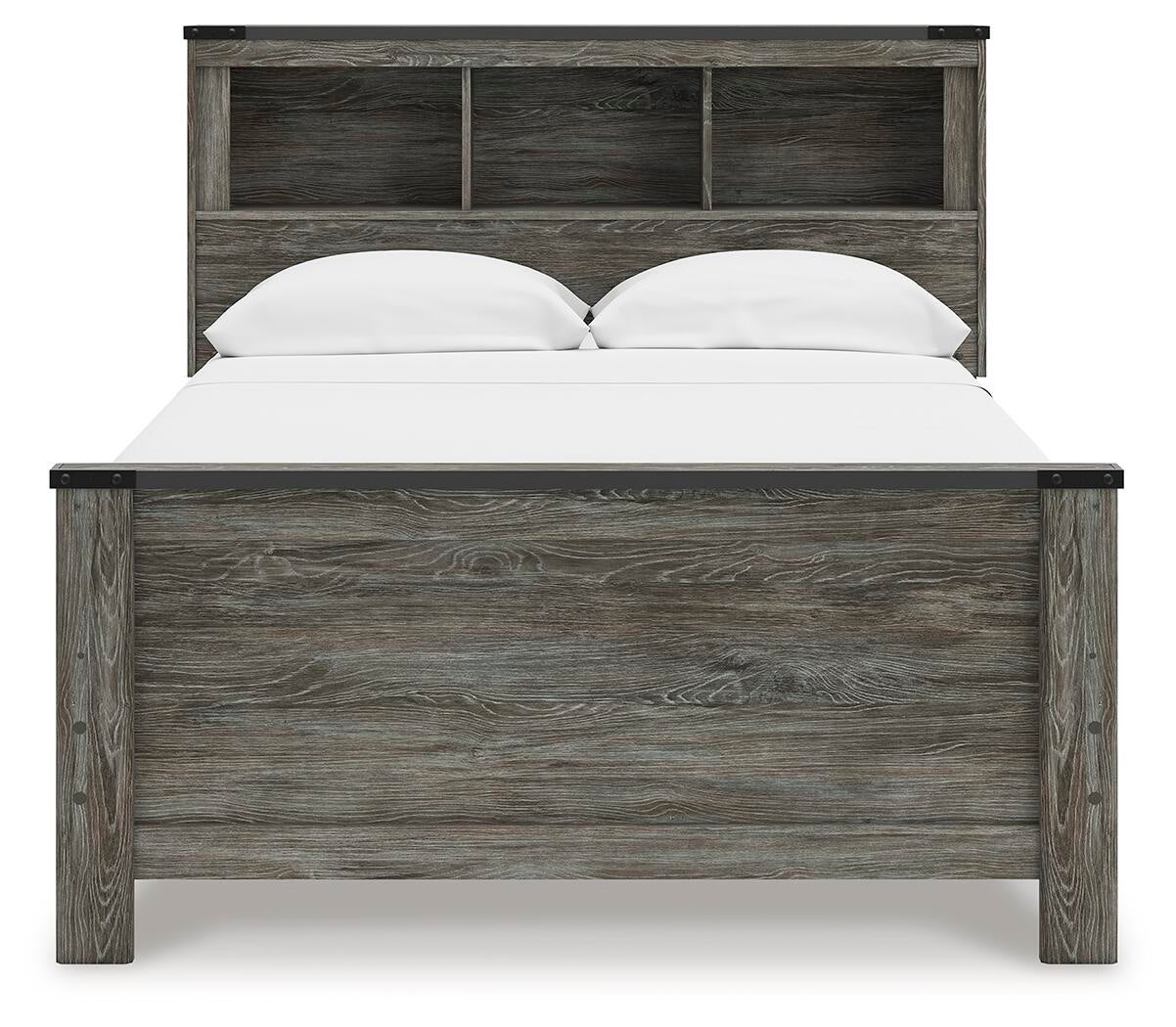 Ashley Express - Cama Frandern con estantes y librería