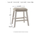 Ashley Express - Mesa de comedor Skempton de altura de mostrador y dos taburetes