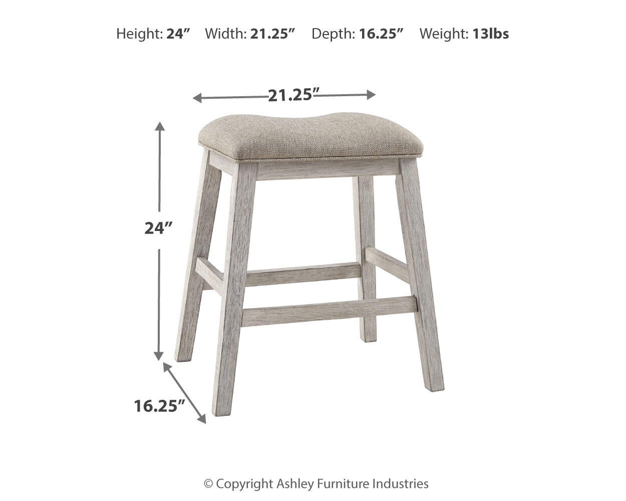 Ashley Express - Mesa de comedor Skempton de altura de mostrador y 4 taburetes